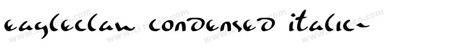 Eagleclaw Condensed Italic字体转换